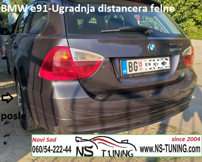 distanceri felne 5x120 bmw e90 2006 2007 2008 2009 godiste 20mm 30mm duzi sraf novi sad beograd ns tuning ugradnja